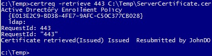 certreq retrieve