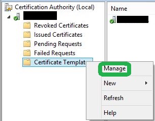 CA Certificate manager approval