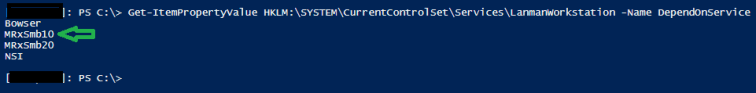 LanmanWorkstation DependOnService